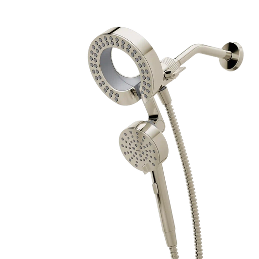 Magnetix Six-Function 6-1/2" Diameter Spray Head Standard with Handshower