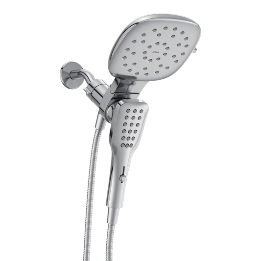 Verso 7" Square Dual Head Combination Shower with Infiniti Dial In