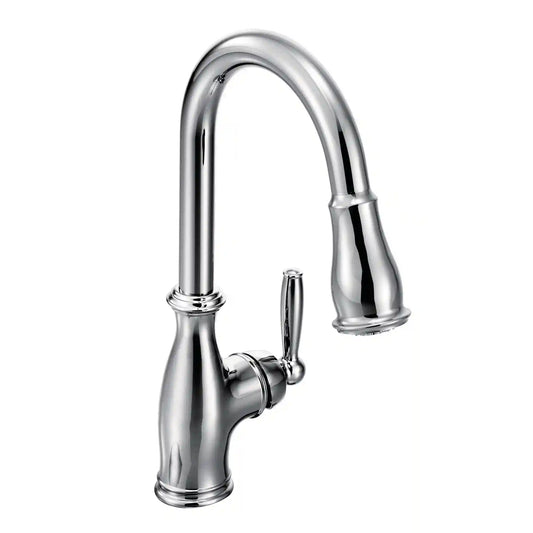 Brantford One-Handle High Arc Pulldown Kitchen Faucet