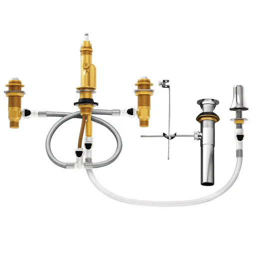 M-Pact Bidet Valve 8" - 16" Center 1/2" IPS Connection
