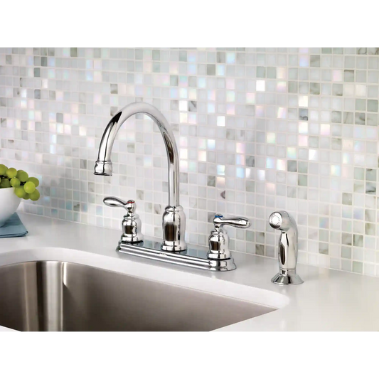 Caldwell Two-Handle High Arc Kitchen Faucet