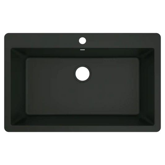 Host 33" Granite Dual Mount Single Bowl Sink