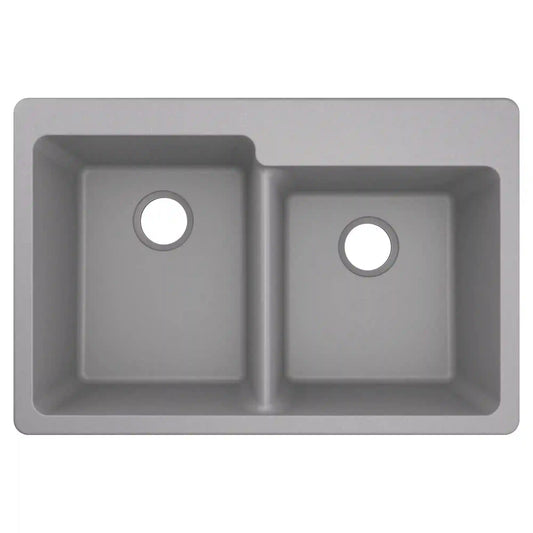 Granite Series Double Bowl Undermount Or Drop In Sink