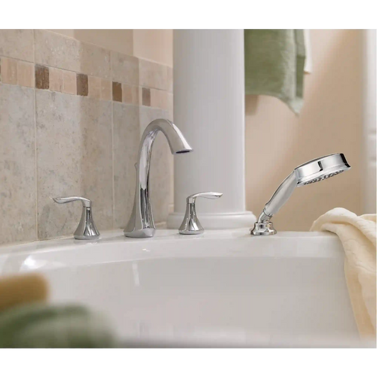 Eva Two-Handle High Arc Roman Tub Faucet