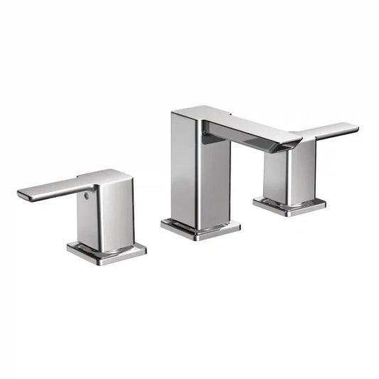 90 Degree Two-Handle Low Arc Bathroom Faucet