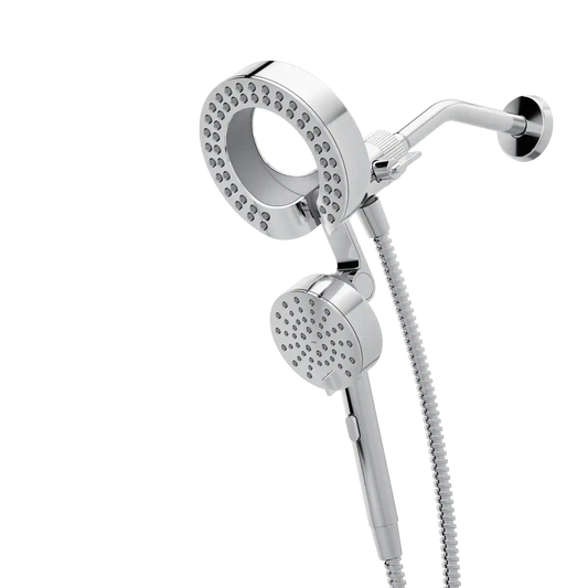 Magnetix Six-Function 6-1/2" Diameter Spray Head Standard with Handshower