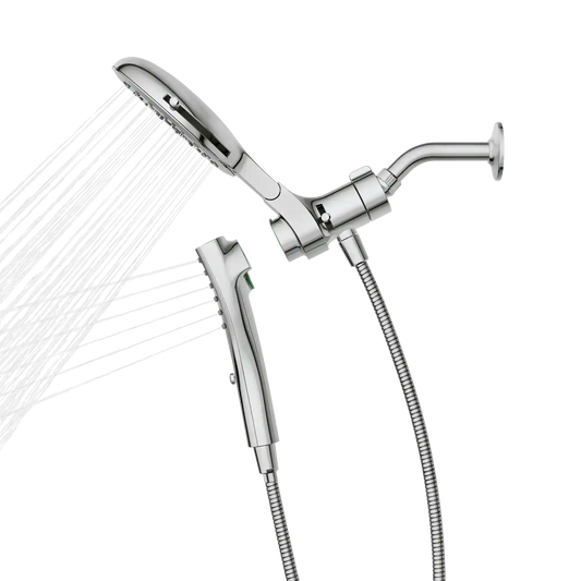 Verso 7" Round Dual Head Combination Shower with Infiniti Dial In