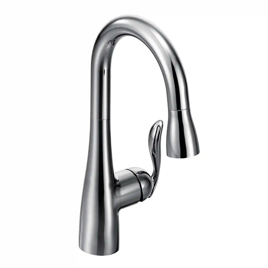Arbor One-Handle High Arc Pulldown Single Mount Bar Faucet