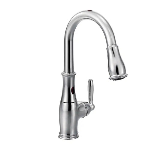 Brantford One-Handle High Arc MotionSense Dual Sensor Pulldown Kitchen Faucet