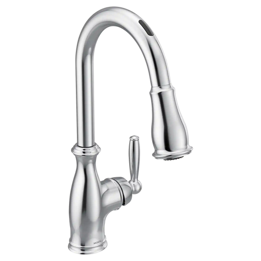 Brantford Smart Faucet Voice Control One-Handle High Arc Pulldown Kitchen Faucet