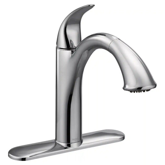 Camerist One-Handle Low Arc Pullout Kitchen Faucet