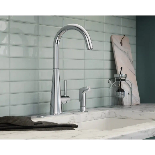 Sleek One-Handle High Arc Pulldown Kitchen Faucet