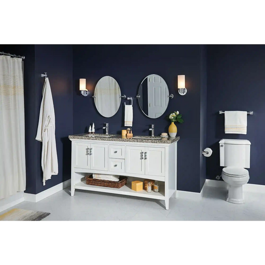 Genta Chrome one-handle bathroom faucet