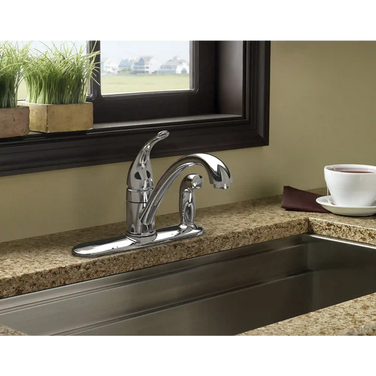 Torrance One-Handle Low Arc Pullout Kitchen Faucet