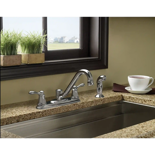 Caldwell Two-Handle Low Arc Kitchen Faucet